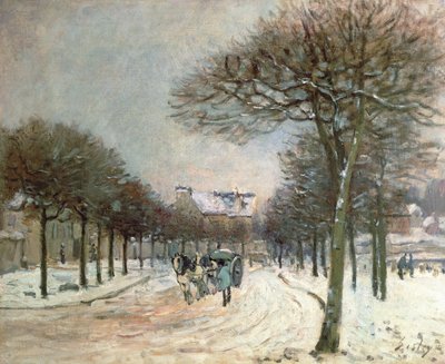 El Camino a Saint-Germain en Marly, 1874-5 de Alfred Sisley